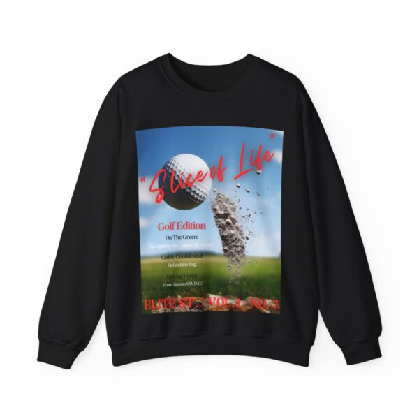 SLICE OF LIFE I GOLF THEME STYLE CREWNECK SWEATER I CHARGEIT2THAGAME I ELITE ST. - SEASON 1 COLLECTION I The Perfect Gift for Golf Fans and Golfers