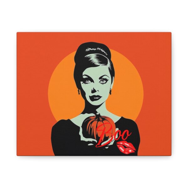 BOO I HALLOWEEN BOO BABE GOTHIC RETRO THEME STYLE CANVAS GALLERY WRAPS (10″ x 8″ / 20″ x 16″ / 24" x 18") I CHARGEIT2THAGAME I ELITE ST. – SEASON 1 COLLECTION I The Perfect Gift for Her