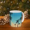 WAVES I SUNNY CALIFORNIA BEACH VACATION THEME STYLE MUG - 11oz (WHITE CERAMIC FINISH) | CHARGEIT2THAGAME | ELITE ST. – SEASON 1 COLLECTION | The Perfect Gift for California Beach Lovers - Image 10