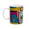 BRING BACK THE RADIO | THE MUSIC HIP-HOP LOVER THEME STYLE MUG - 11oz (WHITE CERAMIC FINISH) | CHARGEIT2THAGAME | ELITE ST. – SEASON 1 COLLECTION | The Perfect Gift for Hip-Hop and Rap Fans - Image 3