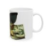 HEAR NO EVIL I MONEY TRAVEL STYLE COFFEE  MUG - 11oz (WHITE CERAMIC FINISH) I CHARGEIT2THAGAME I ELITE ST. - SEASON 1 COLLECTION I The Perfect Gift for Entrepreneurs and Hustlers - Image 4