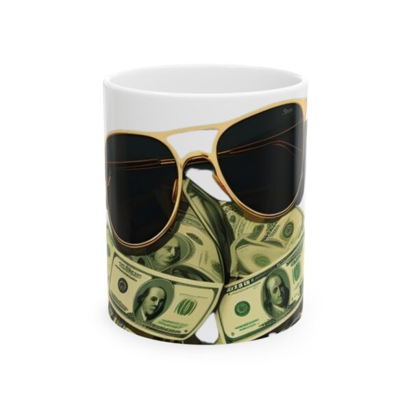 SEE NO EVIL I MONEY TRAVEL STYLE COFFEE  MUG - 11oz (WHITE CERAMIC FINISH) I CHARGEIT2THAGAME I ELITE ST. - SEASON 1 COLLECTION I The Perfect Gift for Entrepreneurs and Hustlers