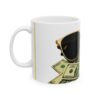 SEE NO EVIL I MONEY TRAVEL STYLE COFFEE  MUG - 11oz (WHITE CERAMIC FINISH) I CHARGEIT2THAGAME I ELITE ST. - SEASON 1 COLLECTION I The Perfect Gift for Entrepreneurs and Hustlers - Image 3