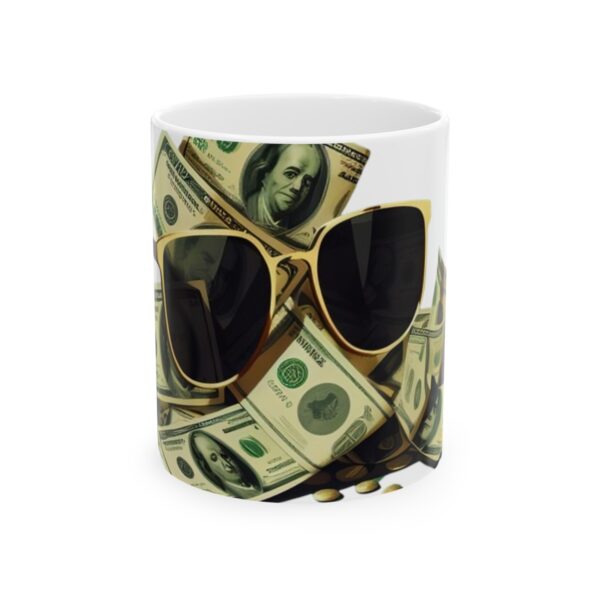 SPEAK NO EVIL I MONEY TRAVEL STYLE COFFEE  MUG - 11oz (WHITE CERAMIC FINISH) I CHARGEIT2THAGAME I ELITE ST. - SEASON 1 COLLECTION I The Perfect Gift for Entrepreneurs and Hustlers