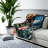 EXOTIC RAINFOREST WILD PACK SHERPA FLEECE BLANKET | JUNGLE WILDLIFE TIGER & FLOWERS THEME | CHARGEIT2THAGAME | ELITE ST. - SEASON 1 COLLECTION | The Perfect Gift for Nature Lovers and Comfort Seekers - Image 7