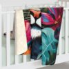 EXOTIC RAINFOREST WILD PACK SHERPA FLEECE BLANKET | JUNGLE WILDLIFE TIGER & FLOWERS THEME | CHARGEIT2THAGAME | ELITE ST. - SEASON 1 COLLECTION | The Perfect Gift for Nature Lovers and Comfort Seekers - Image 4