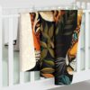 EXOTIC RAINFOREST WILD PACK SHERPA FLEECE BLANKET | JUNGLE WILDLIFE TIGER & FLOWERS THEME | CHARGEIT2THAGAME | ELITE ST. - SEASON 1 COLLECTION | The Perfect Gift for Nature Lovers and Comfort Seekers - Image 4