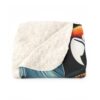 EXOTIC RAINFOREST WILD PACK SHERPA FLEECE BLANKET | JUNGLE WILDLIFE TIGER & FLOWERS THEME | CHARGEIT2THAGAME | ELITE ST. - SEASON 1 COLLECTION | The Perfect Gift for Nature Lovers and Comfort Seekers - Image 2