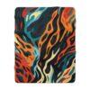 EXOTIC RAINFOREST WILD PACK SHERPA FLEECE BLANKET | JUNGLE WILDLIFE TIGER & FLOWERS THEME | CHARGEIT2THAGAME | ELITE ST. - SEASON 1 COLLECTION | The Perfect Gift for Nature Lovers and Comfort Seekers - Image 5