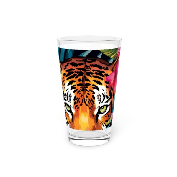 EXOTIC RAINFOREST WILD PACK PINT GLASS | JUNGLE WILDLIFE PARTY CAT THEME STYLE 16OZ GLASS | CHARGEIT2THAGAME | ELITE ST. - SEASON 1 COLLECTION | The Perfect Gift for Nature Lovers and Beverage Enthusiasts