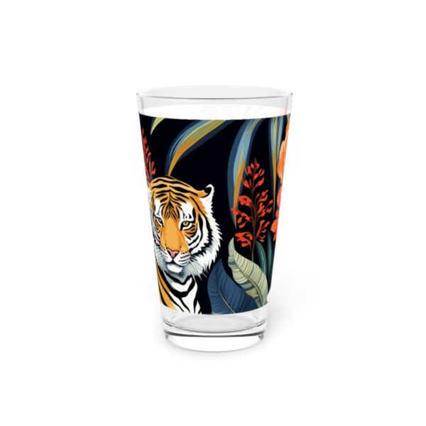 EXOTIC RAINFOREST WILD PACK PINT GLASS | JUNGLE WILDLIFE PARTY CAT THEME STYLE 16OZ GLASS | CHARGEIT2THAGAME | ELITE ST. - SEASON 1 COLLECTION | The Perfect Gift for Nature Lovers and Beverage Enthusiasts