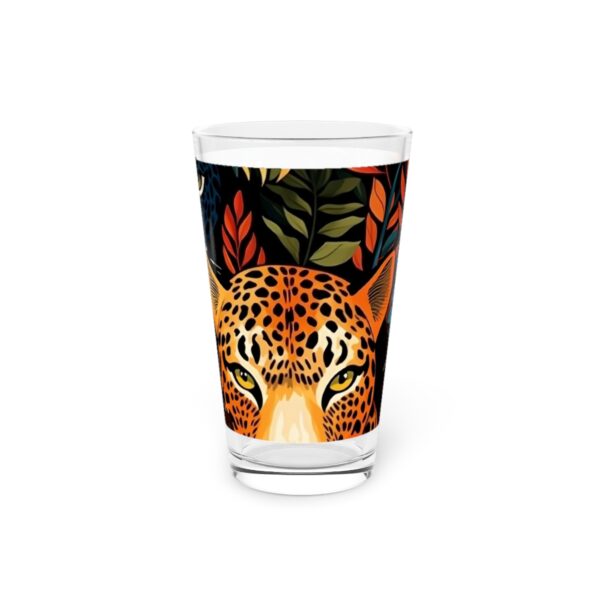 EXOTIC RAINFOREST WILD PACK PINT GLASS | JUNGLE WILDLIFE PARTY CAT THEME STYLE 16OZ GLASS | CHARGEIT2THAGAME | ELITE ST. - SEASON 1 COLLECTION | The Perfect Gift for Nature Lovers and Beverage Enthusiasts