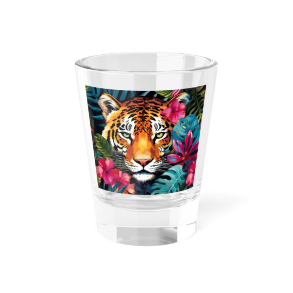 EXOTIC RAINFOREST WILD PACK SHOT GLASS | JUNGLE WILDLIFE PARTY CAT THEME STYLE 1.5OZ GLASS | CHARGEIT2THAGAME | ELITE ST. - SEASON 1 COLLECTION | The Perfect Gift for Nature Lovers and Beverage Enthusiasts