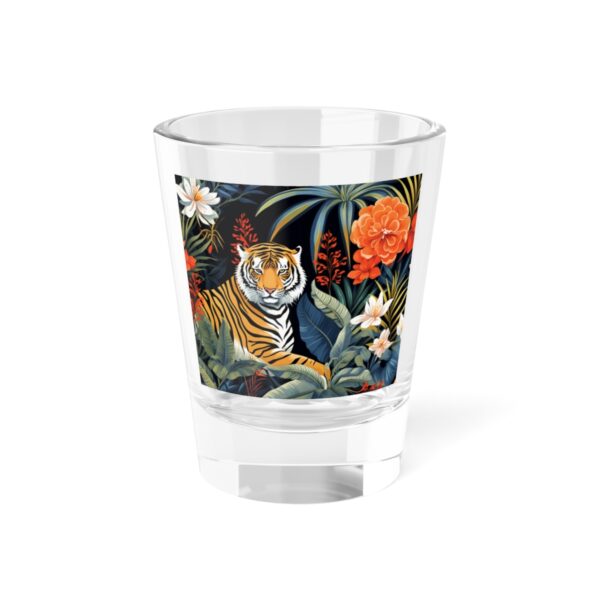 EXOTIC RAINFOREST WILD PACK SHOT GLASS | JUNGLE WILDLIFE PARTY CAT THEME STYLE 1.5OZ GLASS | CHARGEIT2THAGAME | ELITE ST. - SEASON 1 COLLECTION | The Perfect Gift for Nature Lovers and Beverage Enthusiasts