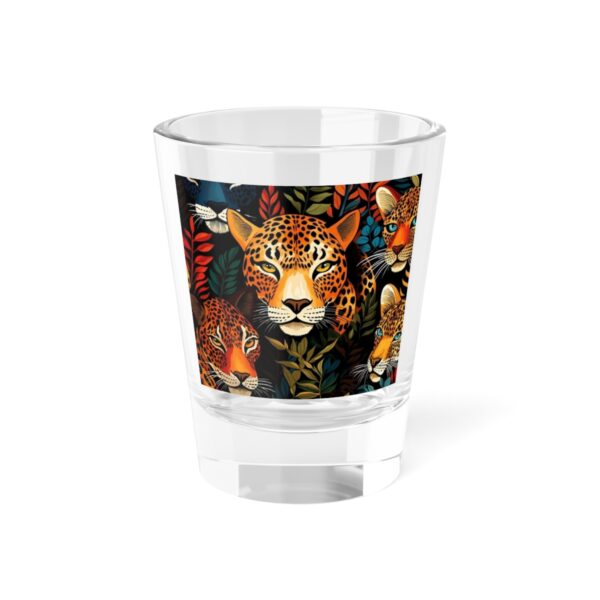 EXOTIC RAINFOREST WILD PACK SHOT GLASS | JUNGLE WILDLIFE PARTY CAT THEME STYLE 1.5OZ GLASS | CHARGEIT2THAGAME | ELITE ST. - SEASON 1 COLLECTION | The Perfect Gift for Nature Lovers and Beverage Enthusiasts