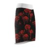 WOMEN'S BLACK PENCIL SKIRT WITH DARK RED ROSES | CHARGEIT2THAGAME | ELITE ST. - SEASON 1 COLLECTION | The Perfect Statement Piece for Any Occasion - Image 3