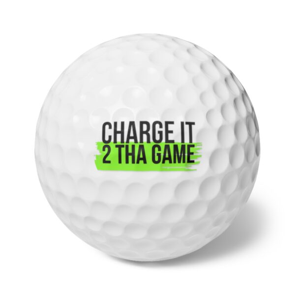 CHARGEIT2THAGAME LOGO GOLF BALLS, 6PCS | PREMIUM SURYLN COVER | ELITE ST. - SEASON 1 COLLECTION | The Perfect Gear for Golf Enthusiasts