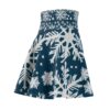 SNOWFLAKE NIGHT SKY SKATER SKIRT | WHITE SNOWFLAKE ON CHRISTMAS NIGHT BLUE BACKDROP | CHARGEIT2THAGAME | ELITE ST. - SEASON 1 COLLECTION | The Perfect Skirt for Festive Elegance - Image 4