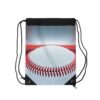 FLUORESCENT BASEBALL DRAWSTRING BAG | BLACK WITH WHITE BASEBALL DESIGN | CHARGEIT2THAGAME | ELITE ST. - SEASON 1 COLLECTION | The Perfect Bag for Quick Trips and Light Travels - Image 2